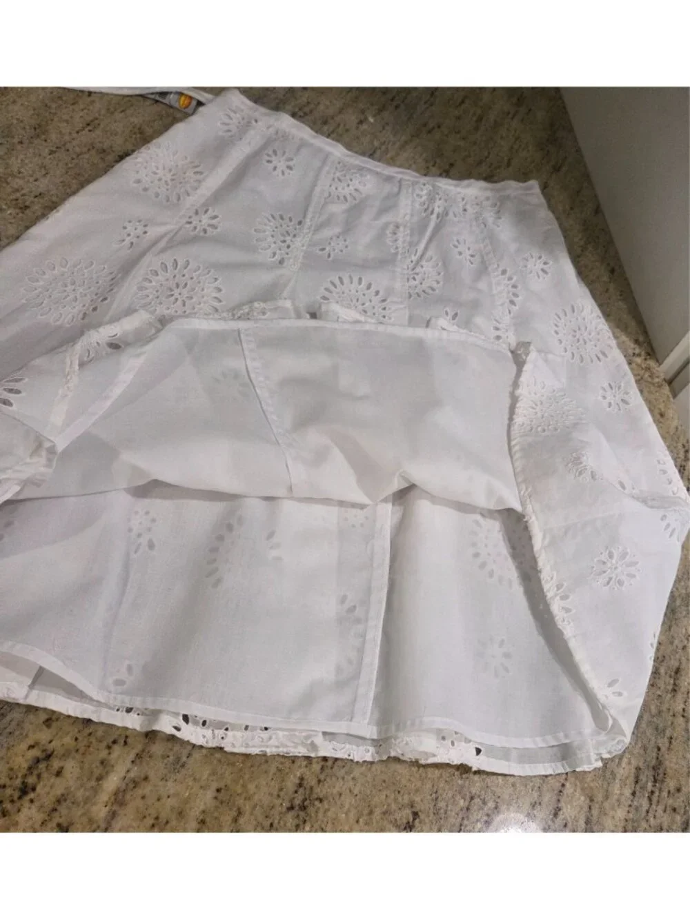New! Lot of 2 Talbots Size 8 Petite Midi Skirts Eyelet Floral Lined